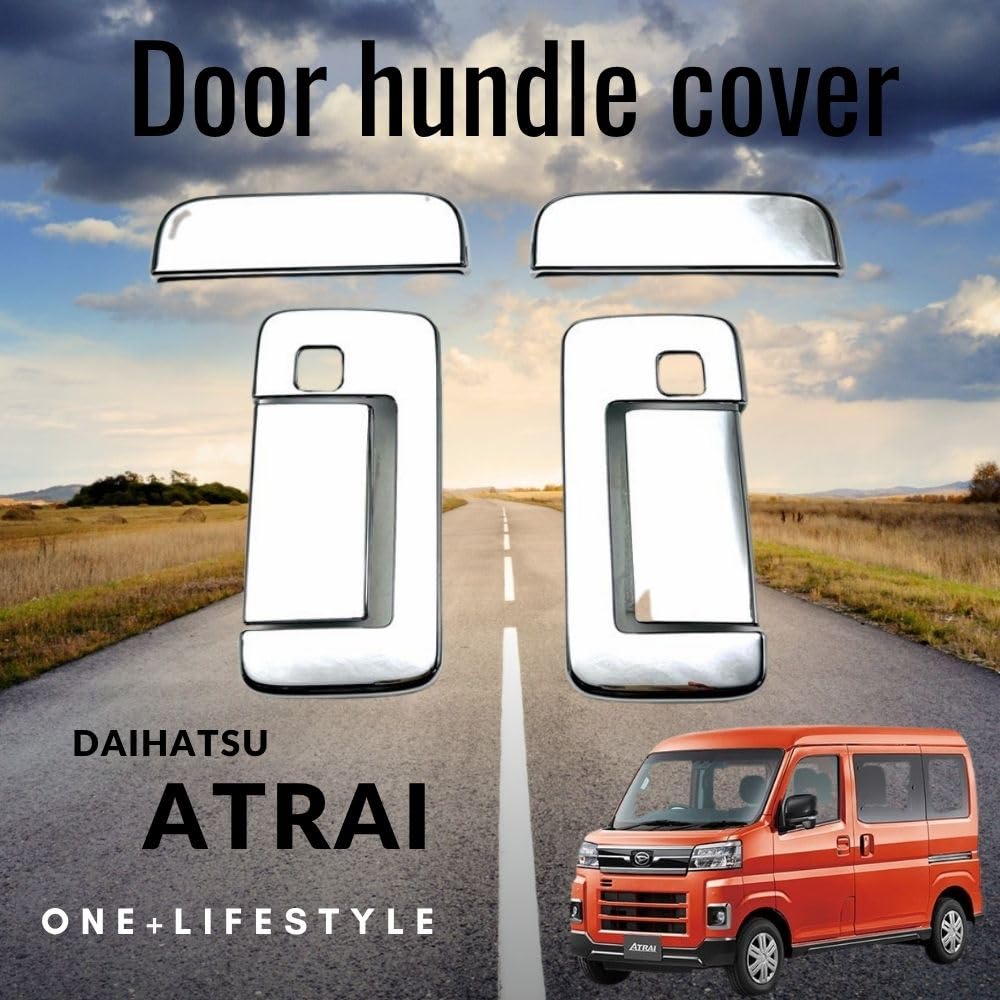 Chrome Plated Door Handle Covers for Atrai S700V and Set of 2 one+lifestyle S710V,
