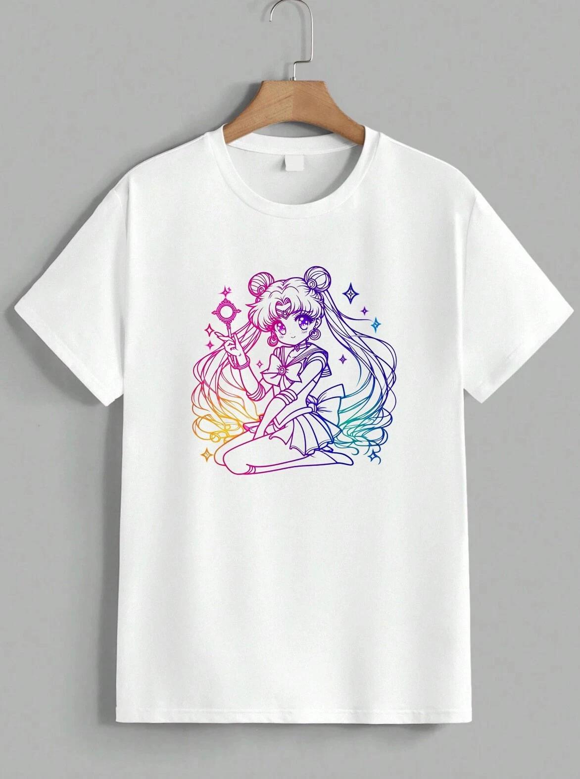 Sailor Moon Japanese Anime Manga Usagi Tsukino Cartoon Show T-Shirt Gift Unisex XS