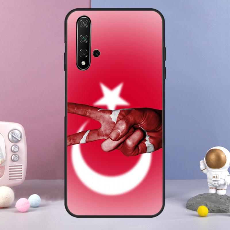 Turkey Turkish Flag For Huawei Nova 9 10 SE 3i 7i 8i 11i 12i Y60 Y61 Y70 Y72 Y73 Y90 Y91 P20 P30 P40 Lite Case