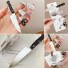 Girl Hair Pin Funny Imitation Scissor Knife Design Side Bang Hair Clip Stable Grip No Damage Small Hairpin Hair Accessory
