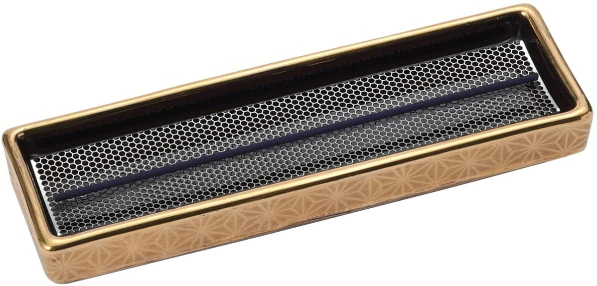 

Накамура Шьоджі Кімнатна курильниця для пахощів Палички пахощів із дизайном золотого листка коноплі (Золото-Золото Фініш)