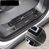 Carbon Fiber Car Welcome Pedal For Tesla Model X 2017-2025 Auto Threshold Cover Stickers Door Shell Patch Protective Accessories
