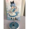 Rem Figure Anime Re:Life Within ONE Different World Coming From Zero Figure Super Special Series Within Wonderland Blue Maid Outfit Doll Model