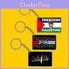 Palestine Flag Keyring For Exclusive Gift-giving Black Color Options Suitable For Different Festivals
