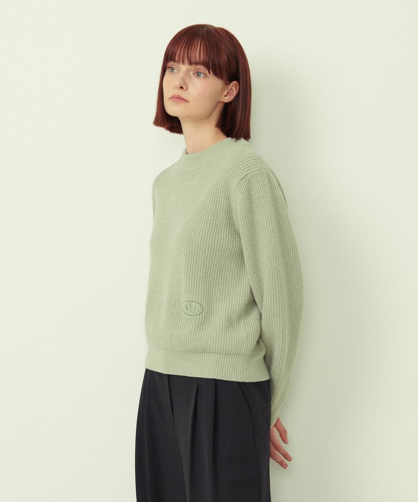 OSTKAKA Pros Embroidered Wool Knit Mint