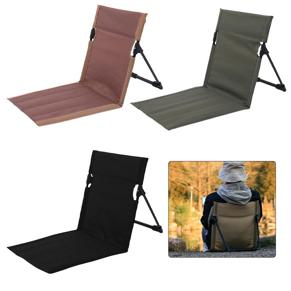 Adjustable Backrest Beach Chair Folding Lounge Chair