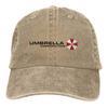 Herren Damen Umbrell Resident Evils 4 Baseballkappen Vintage Used Gewaschen Snapback Hut Verstellbar