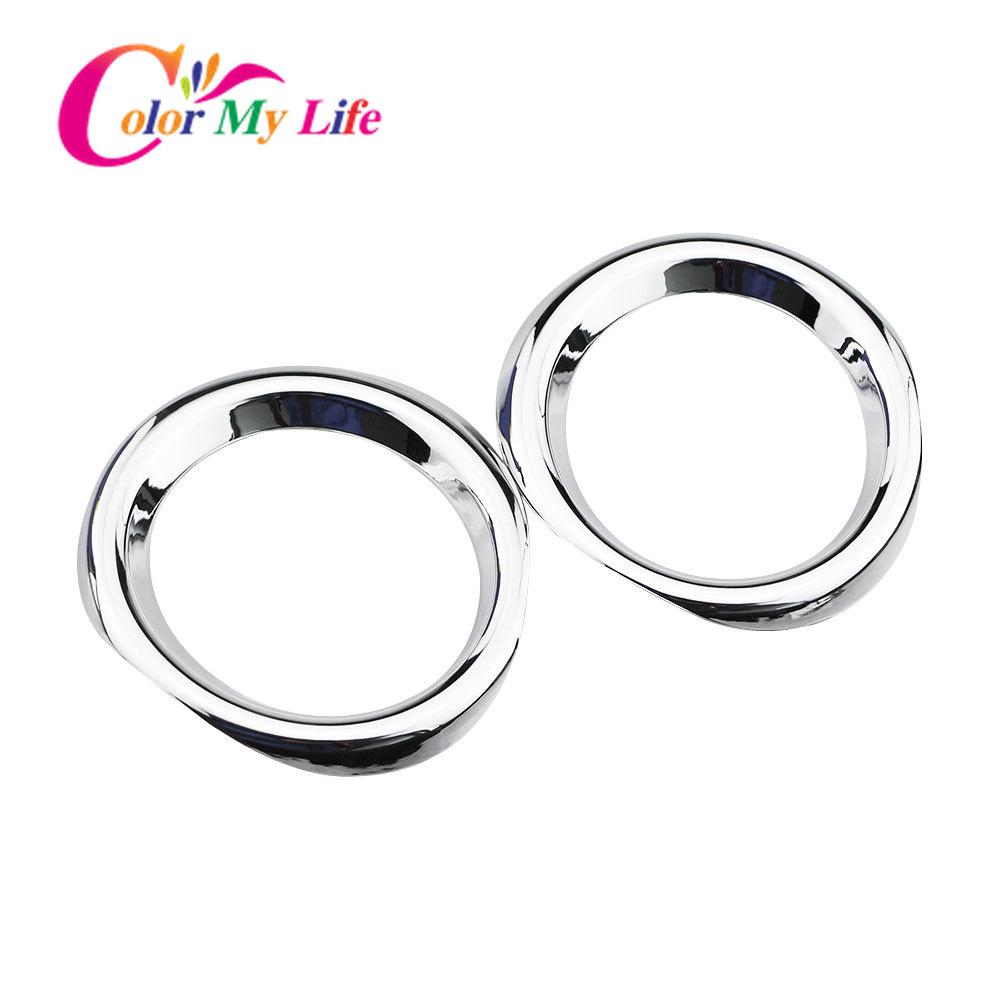 Color My Life für Toyota CHR C-HR 2017 – 2 Teile/satz Hochwertiges ABS Chrom Auto Nebelscheinwerfer Lampenabdeckung Trim