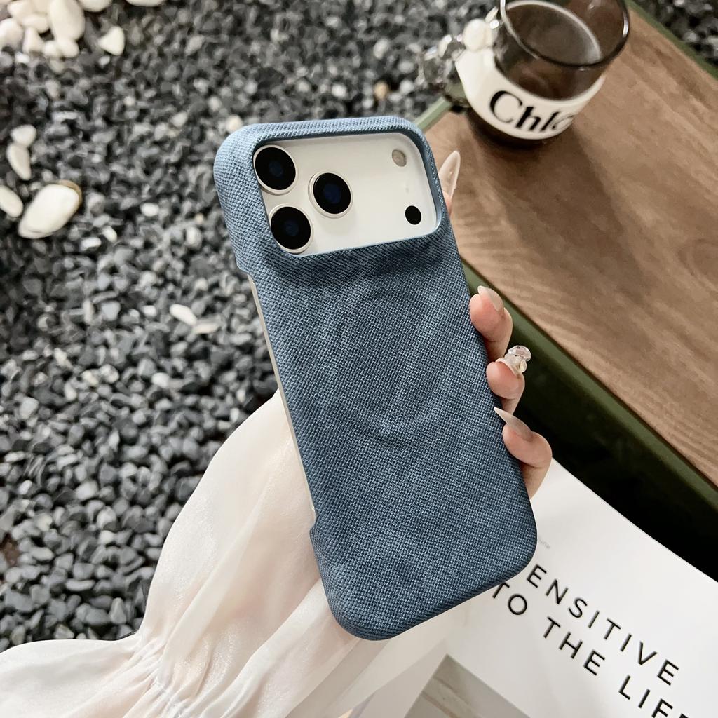 Denim Magnetic Phone Case for For Iphone 17 Air 16 1 Plus 14 13 Pro Max  Wireless Charge Shockproof Simple Protective Cover