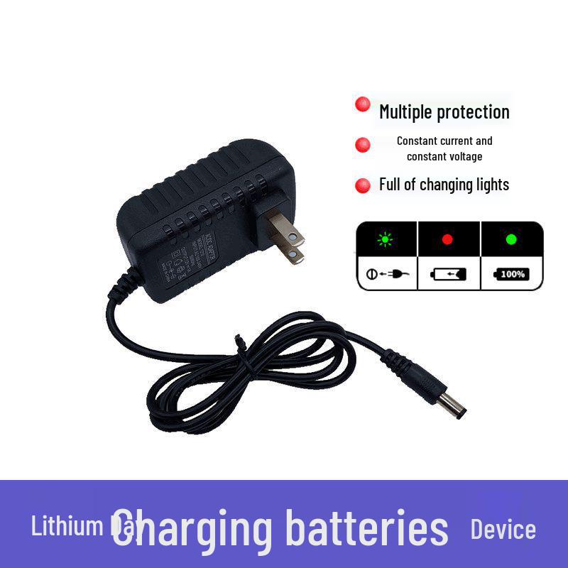 

Dual-Standard 12.6V Lithium Battery Charger with Smart Indicator for DC12V Flashlight