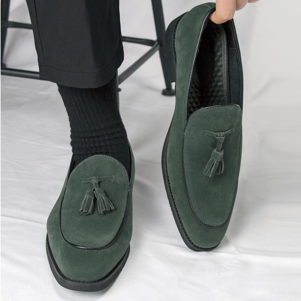 Fashion Fashion Casual Loafers All-match Comfortable Man Dress Footwear Men's Slip On Leather Shoes 2025 New Handmade Business Shoes