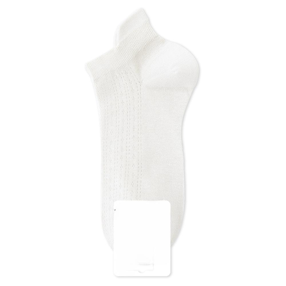 5 Pairs Women's Spring and Summer Boneless Ear Lifting Thin Sweat Non-slip Non-shedding Boat Socks