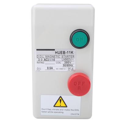 Irreversible Manual Direct Start Type Control Motor Magnetic Starter 380V 50 60Hz(5.5 8.5A)