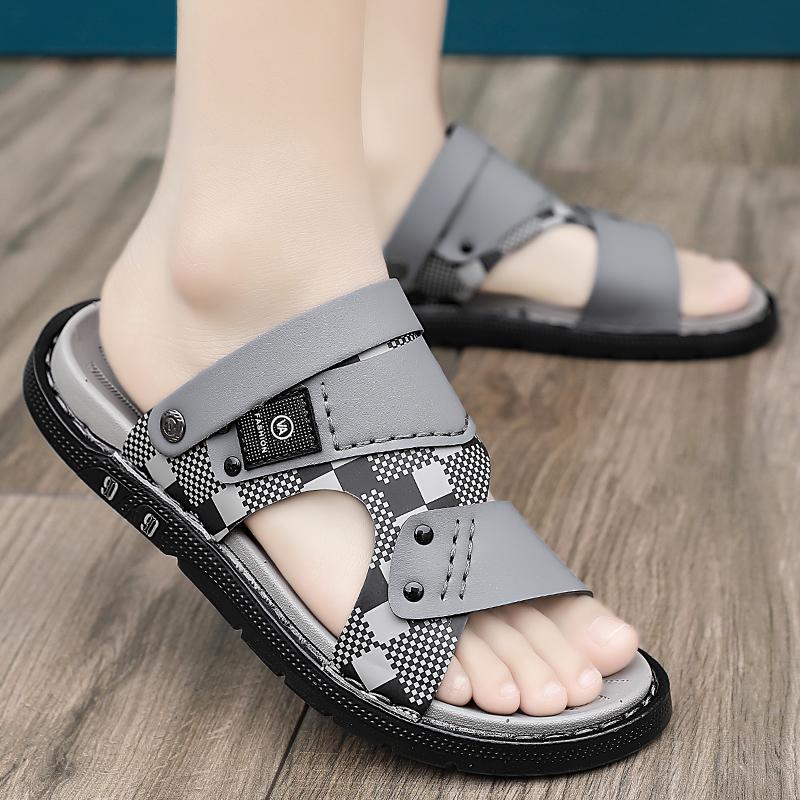 Fashion Fashion Sandals Men Summer Slip On Casual Slippers Outdoor Beach Shoes Male Classic Men's Sandals Slippers