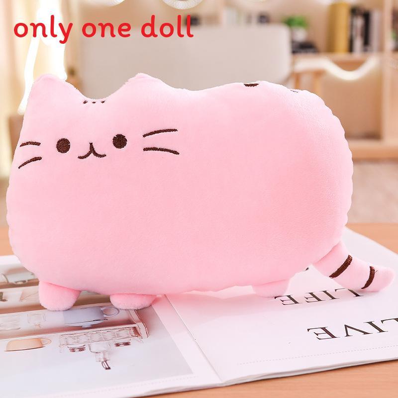 Cute Cookie Cat Plush Toy With Pp Cotton Filling For Kids Bedroom Decor
