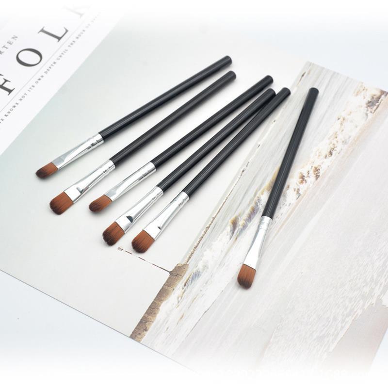 Soft Hair Flat Head Eyeshadow Brush: Professional Detail Tool for Smudging and Beginners