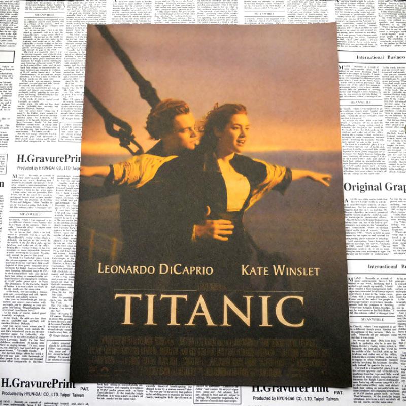Titanic Retro Kraft Paper Poster for Bedroom or Bar Decor