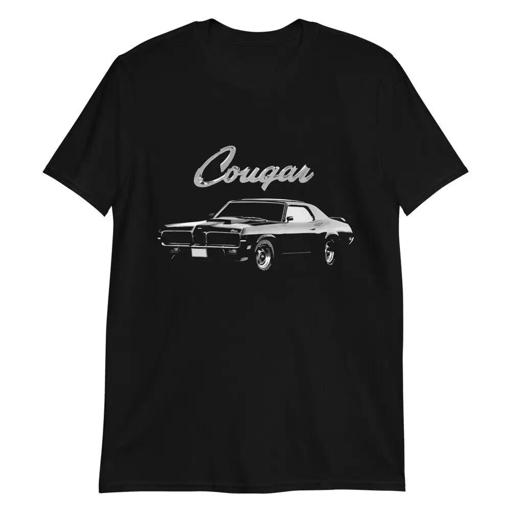 

1970 Cougar Eliminator 428 Super Cobra Jet Rare Muscle Car TShirt 100 Cotton ONeck Short Sleeve Summer Casual Mens Tshirt S