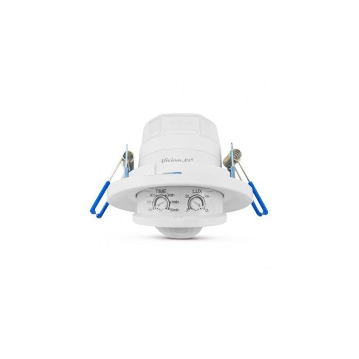 Recessed 360° IR LED Motion Detector - Infrared Sensor - Ceiling Mount - Integrated LED