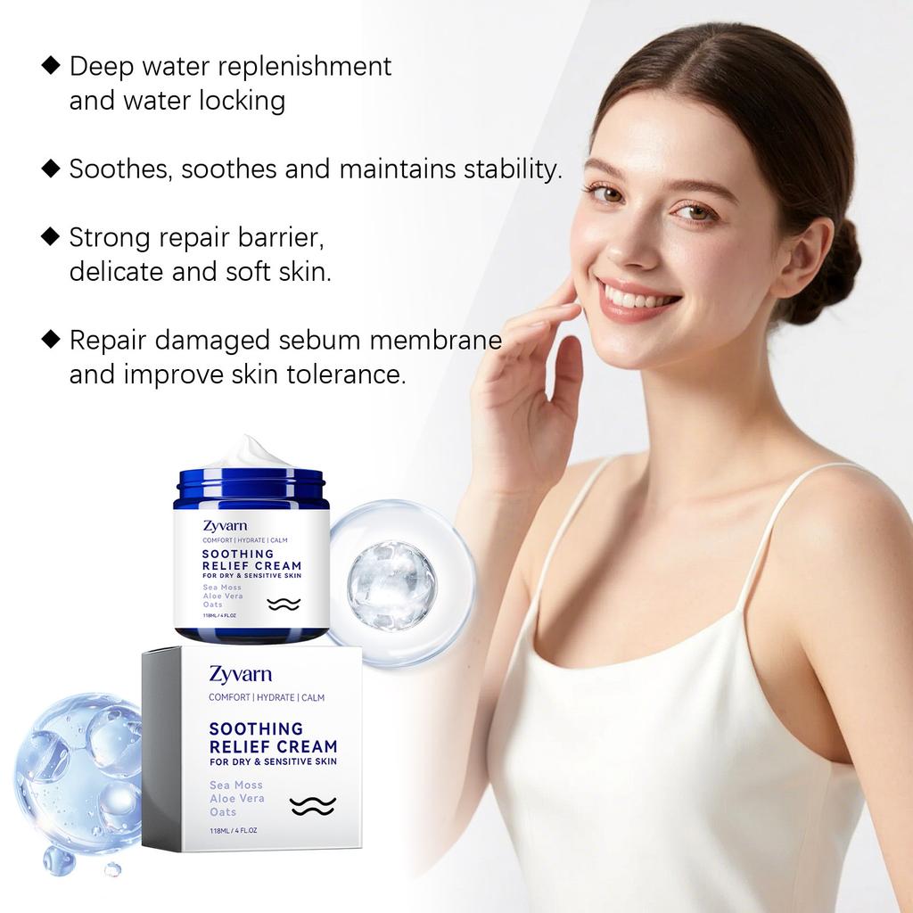 Zyvarn Face Moisturizing Cream Gentle Hydrating Nourishing for Dry Skin Suitable for All Skin Types 50ml