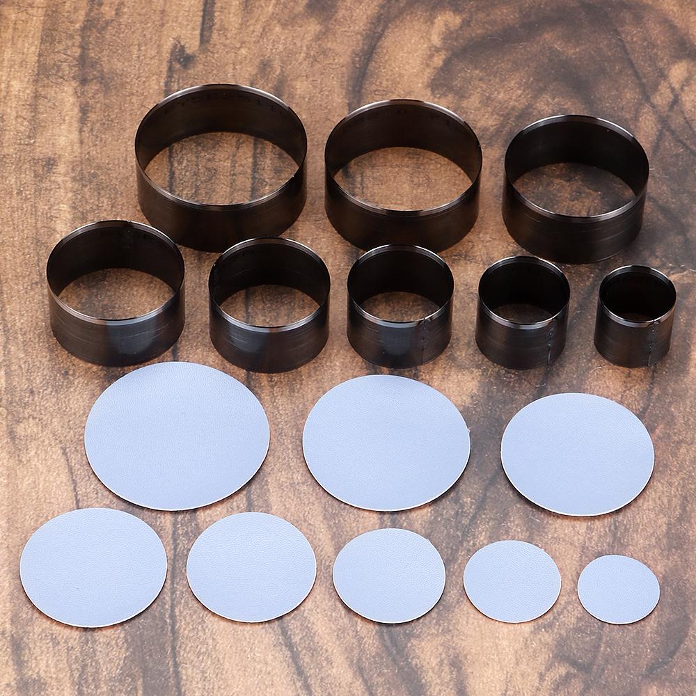 1set DIY Leather Handicraft Cutting Die Template, Circular Hollow Punching Mold- Diameter 25-60mm, Circular Leather Cutting Tool