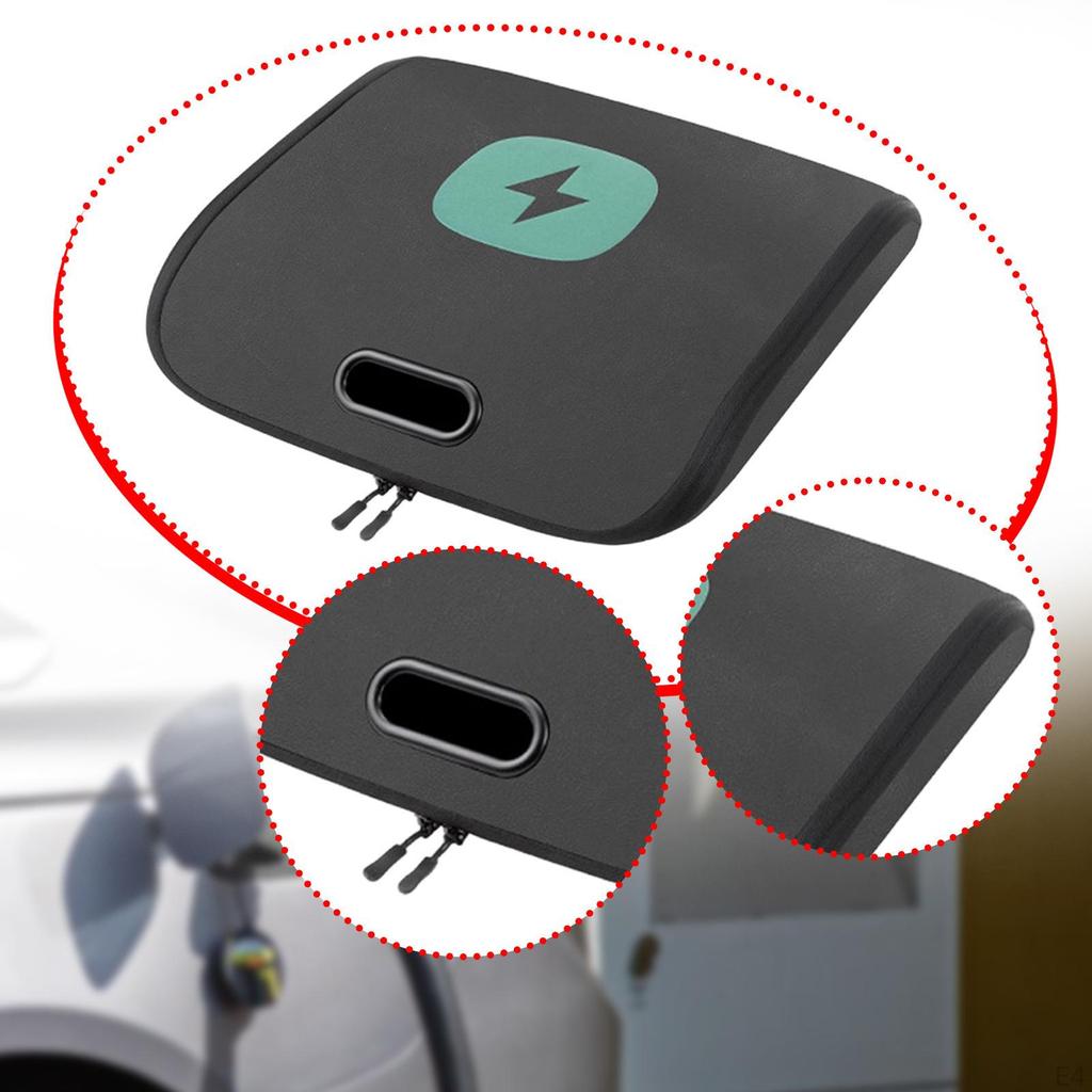 Carrying Bag for Electric Vehicle Charging Cables Made of PVC, Universally Fitting with Zipper,