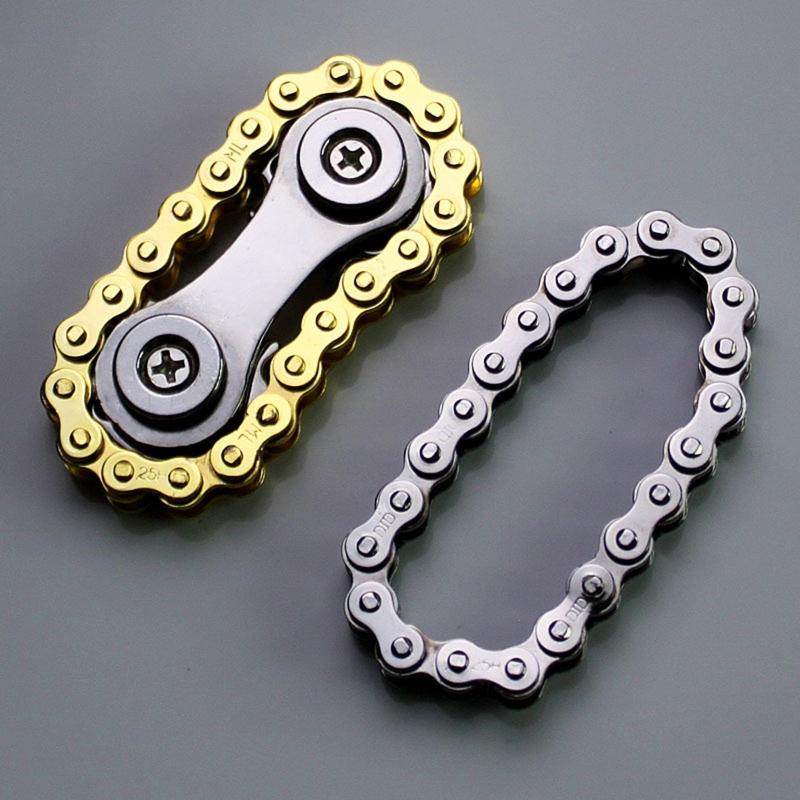 Steering Wheel Fingertip Gyroscope Sprockets EDC Chains Toy Roadbike Swivel