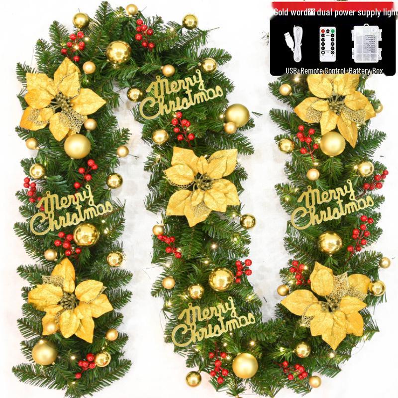 2.7m Christmas Garland for Decoration - Tree, Wreath, Wall, Door Hanging, Hotel, Shopping Mall Display
