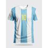 Argentina Style Football Jersey Comfortable Crew Neck Football Tshirt Suitable for Match Training Outdoor Tees
