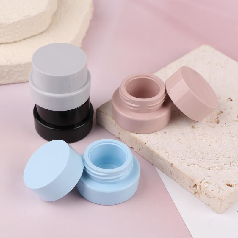 5G Empty Plastic Nail Art Cosmetic Square Containers Jar Face Cream Pot Nail Gel Powder Box Makeup Lotion Tool Packaging