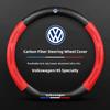 Car Steering Wheel Cover Anti Slip Carbon Fibre Steer Handle Caps For VW GTI Polo Golf Passat Tiguan Arteon Touareg Taigo Caddy