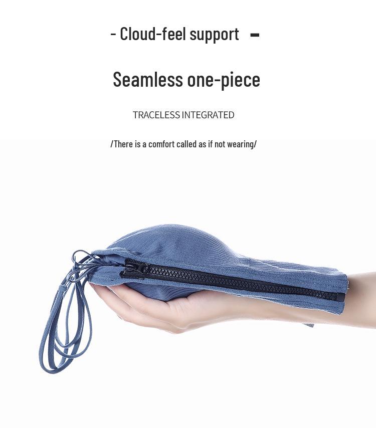 Trendy Zipper Back Tank Top with Chest Pads - Women's Bandeau Bra