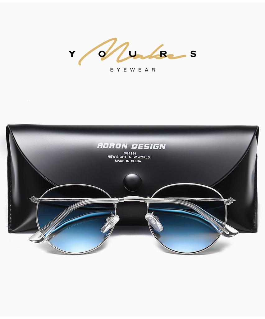 Unisex Retro Fashion Polarized Metal Sunglasses - Colorful Anti-UV 3447 Frame