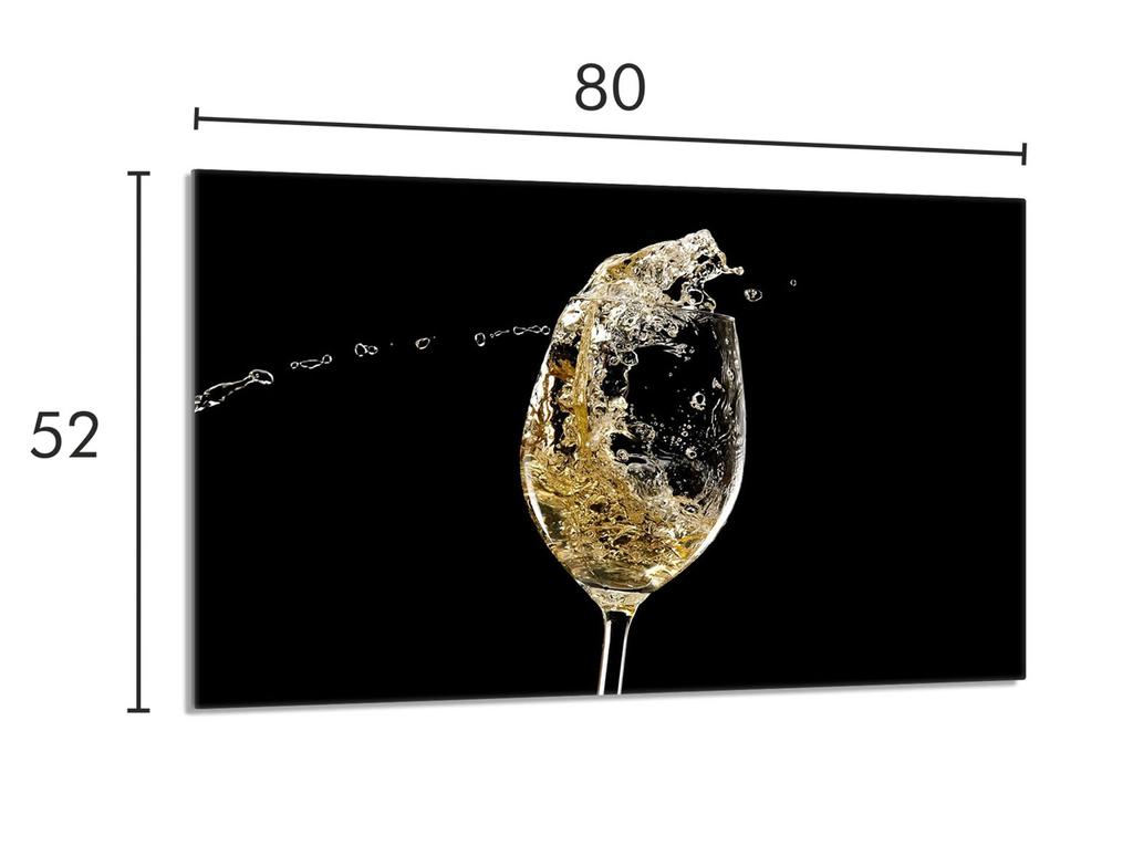 Szklana płyta ochronna na kuchenkę 80x52 Wino