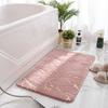New Bathroom Mat Flannel Bronzing Printing Absorbent Non-slip Mat Living Room Carpet Toilet Bedroom Foot Mat Bathroom Accessorie