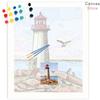 RUOPOTY Paint By Numbers Tower Landscape Wall Art Unique Gift Acrylic Home Decor Hand Painted Coloring Seaside For Living Room