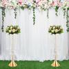 Luxurious Acrylic Crystal(21.9"/55.6cm H) 2Pcs Flower Stand Wedding Centerpieces on Floor