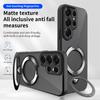 Luxury Black Translucent Magnetic Stand Phone Case For Samsung S26 S25 Edge S23 S24 Plus S22 Ultra S21 FE A57 A56 A55 A54 A53