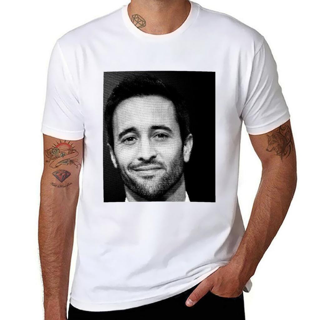 For Unisex Unisex Alex Oloughlin Black And White Painting Retro Vintage Tshirt Lightweight Sport Basic Tshirt