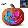 Halloweenowe Oświetlenie Ogrodowe LED Dynia, Świecący Jack O Lantern Dekoracja, Kolorowe Latarnie Gradientowa Świecąca Lampa na Podwórko Werandę Okno Imprezę
