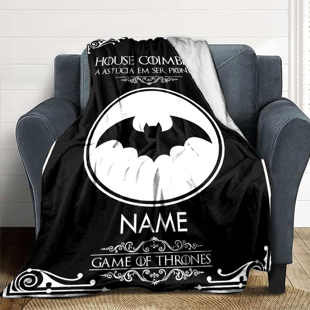 Custom Name "CAN CH Emblem Design" blanket for Couch & Bed, Plush Cozy Fuzzy Blanket Super Soft & Warm Blankets for Fall and Winter. 0908251