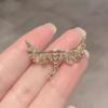 Fashion Heart Wings Crystal Brooches For Women Girls Boutique Badges Lapel Pin Accessories Brooch