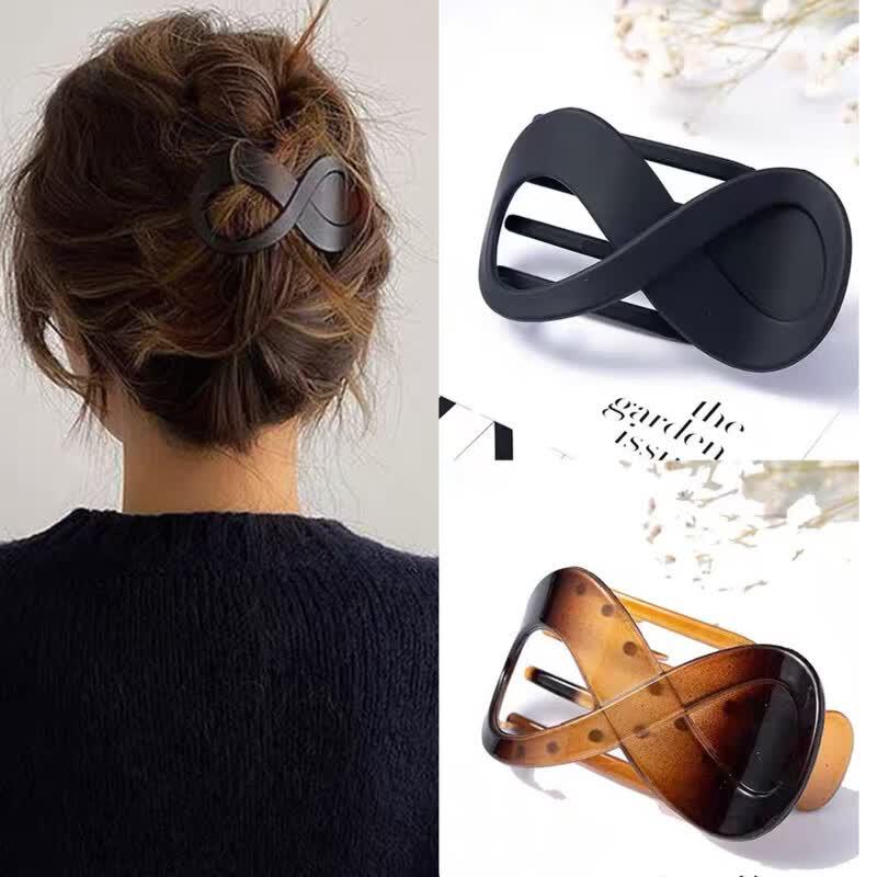 CHIMERA Figure-Eight Matte Hair Claw Clip Set 2-piece Set