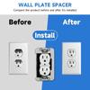 10PCS Socket Wall Platess Gasket Wall Platess Electrical Socket and Electrical Box Repair, Fix Loose Socket and Electrical Box