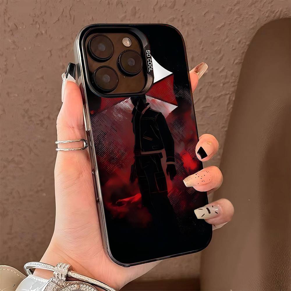 Game R-Resident E-Evil Phone Case for iPhone 17 17Air 16 15 14 13 12 11 Pro Max Plus Colorful Silver