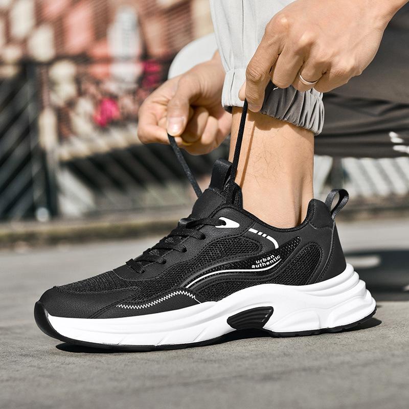 Autumn and Winter Foreign Trade Large Size Youth Men's Shoes Mesh Sports Shoes Trendy Shoes Casual Shoes Non-slip and Wear-resistant Running Shoes