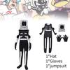 Unisex Halloween Cosplay Skeleton Jumpsuit For Creative Stage Performances And Events