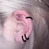 10/20 Stück Unsichtbare Harz Klare Ohrbügel Ohrringe Verhindern Allergie Transparenter Bioplast Knorpel Helix Ohrring Piercing Schmuck