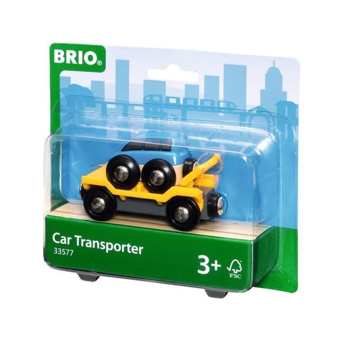 BRIO World Wagon Transport de Voiture avec Rampe - Ravensburger - Mixte dès 3 ans