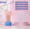 Portable Electric Ultrasonic Water Flosser with Telescopic Tank - Waterproof Oral Cleaner and Tartar Remover